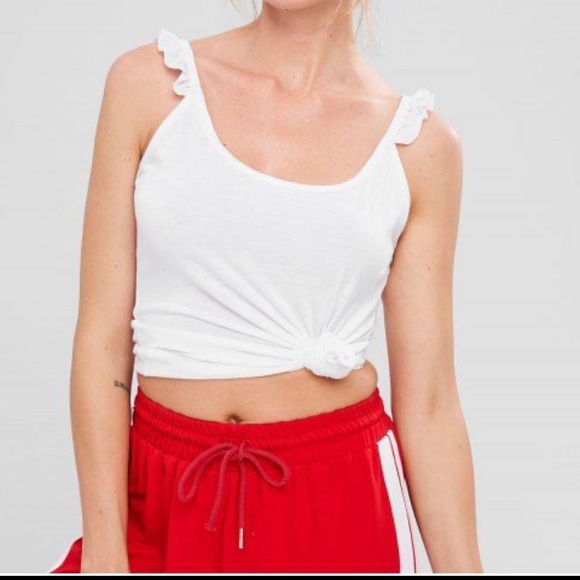 Zaful Tops - Frilled Cami Tank Top